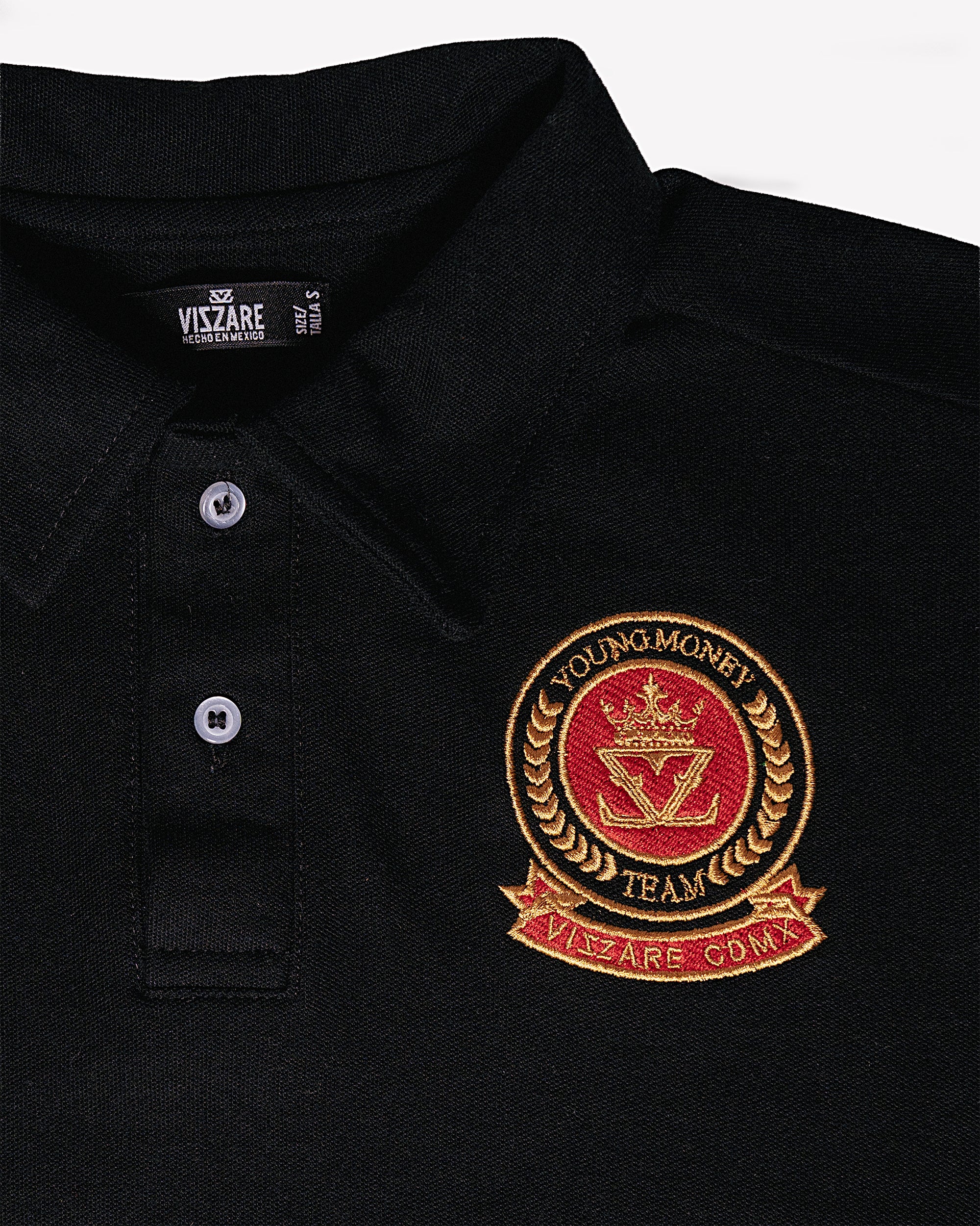 POLO Manga Corta Negra