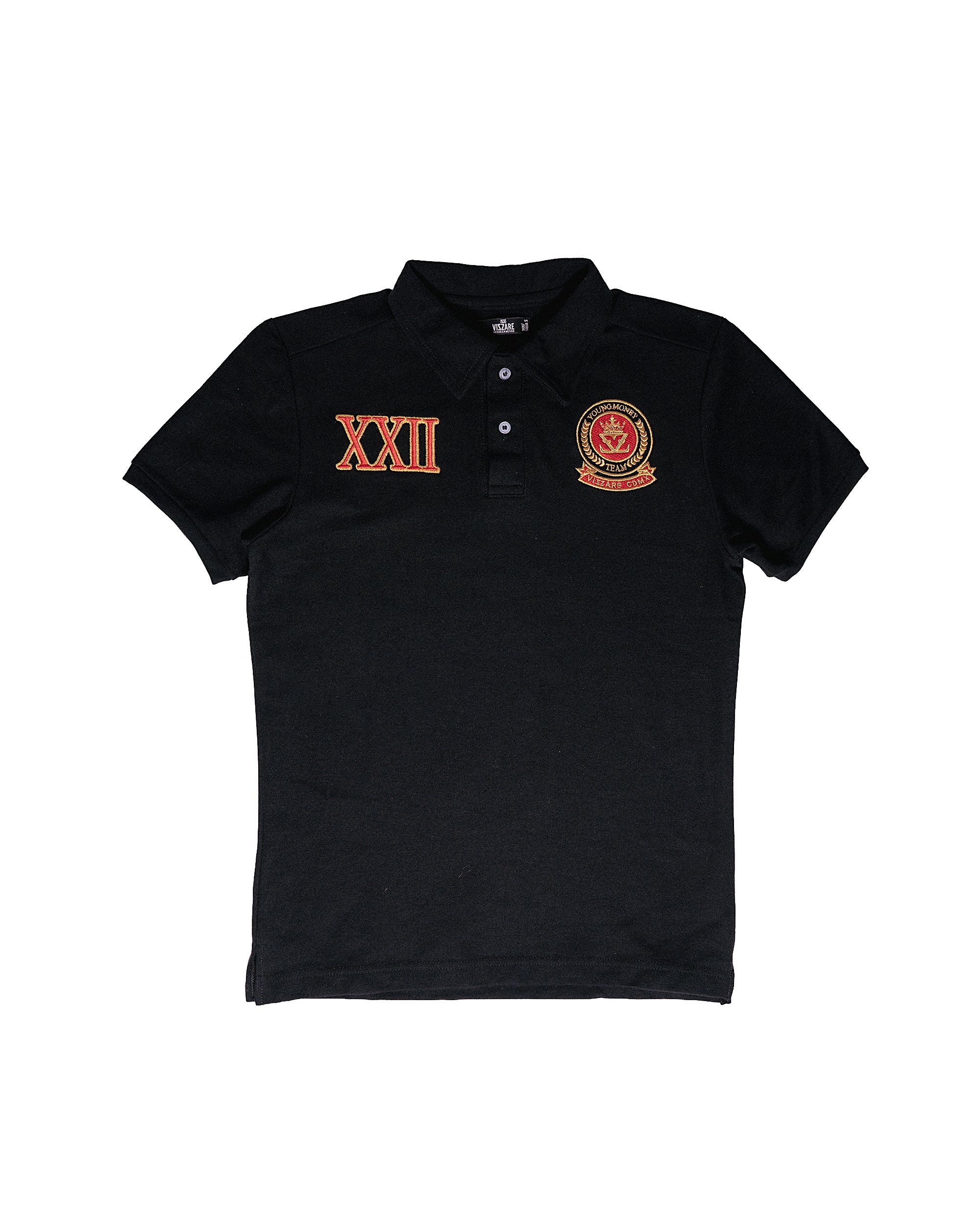 POLO Manga Corta Negra