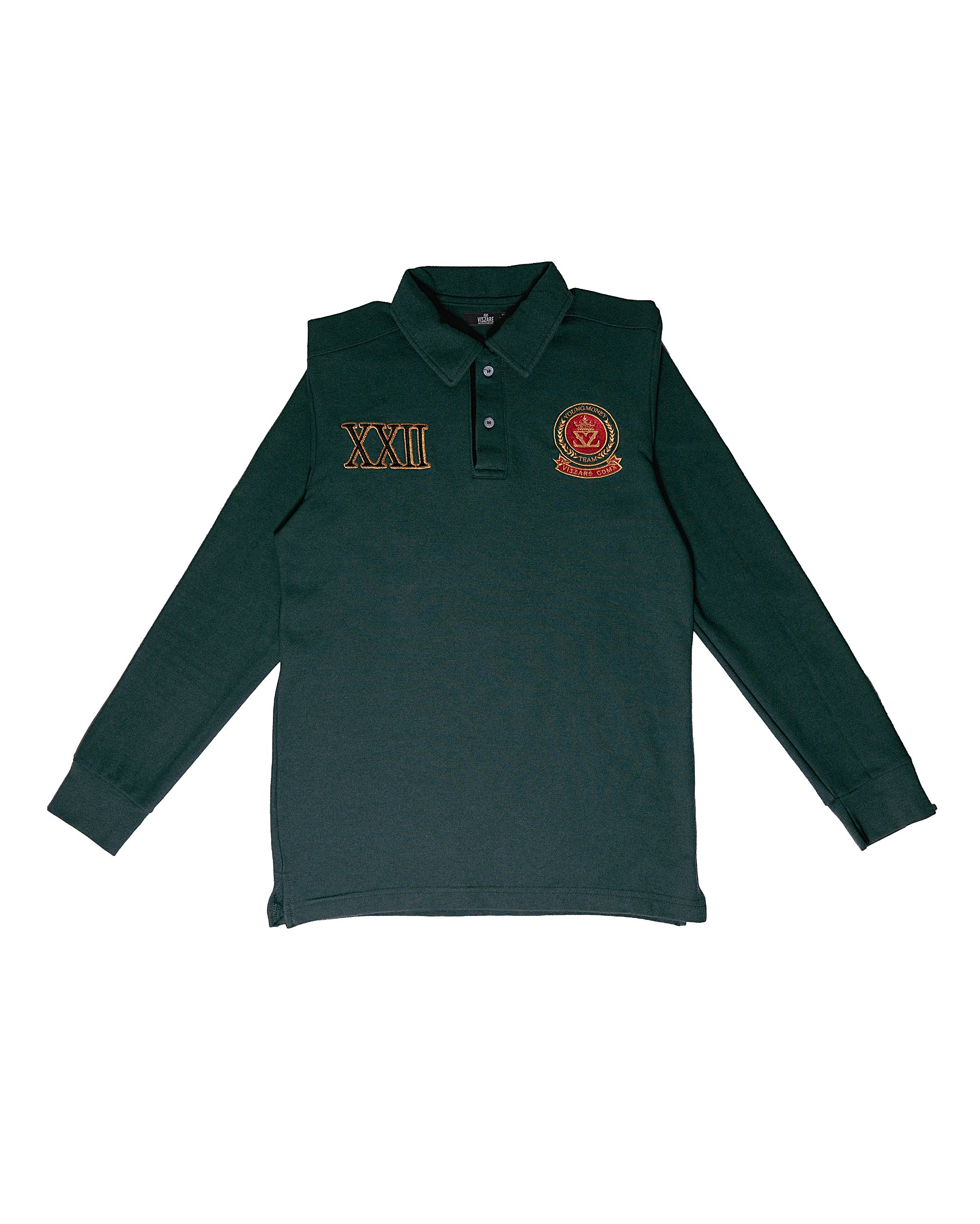 POLO Manga Larga Verde