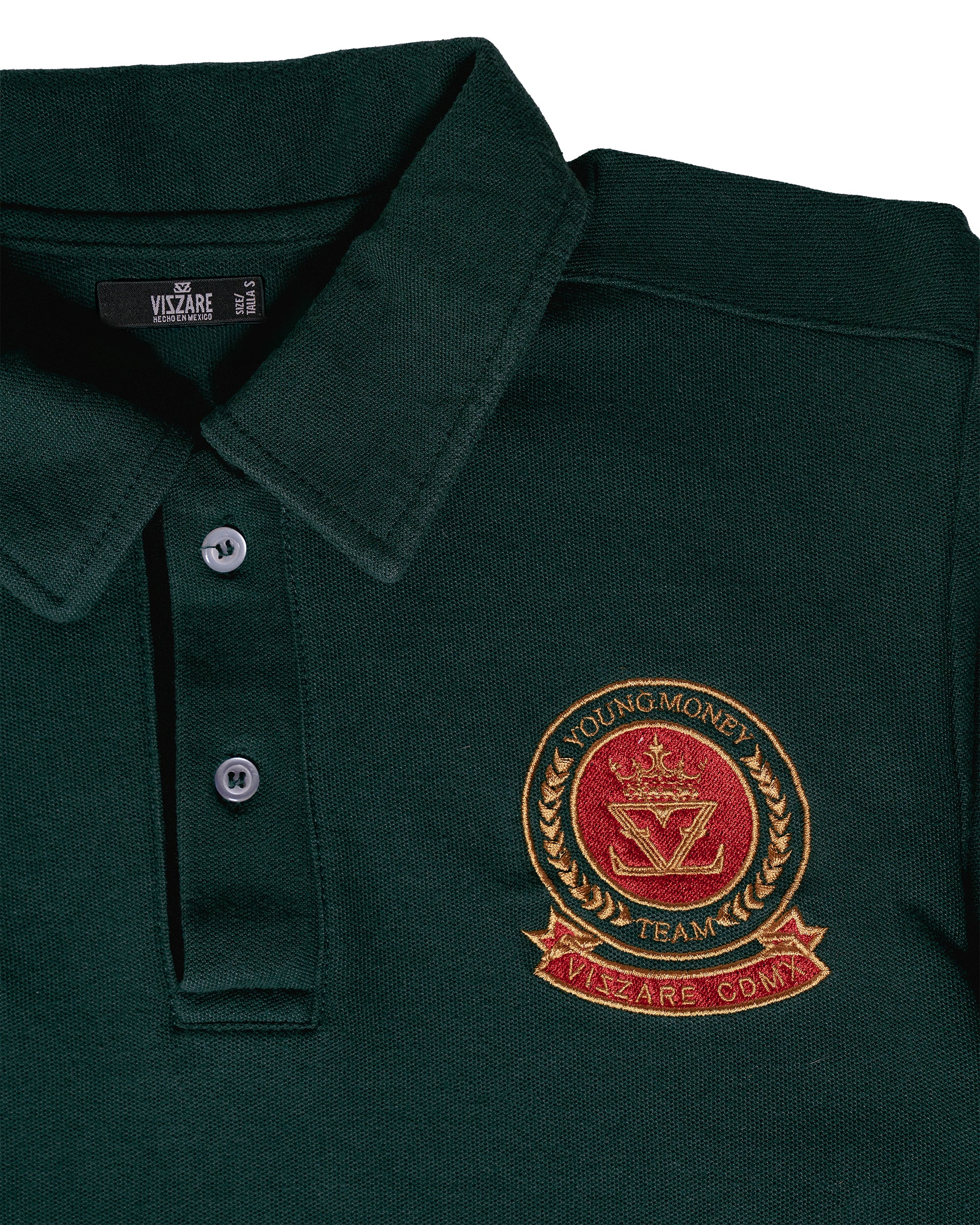 POLO Manga Larga Verde