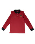 Polo Manga Larga Roja