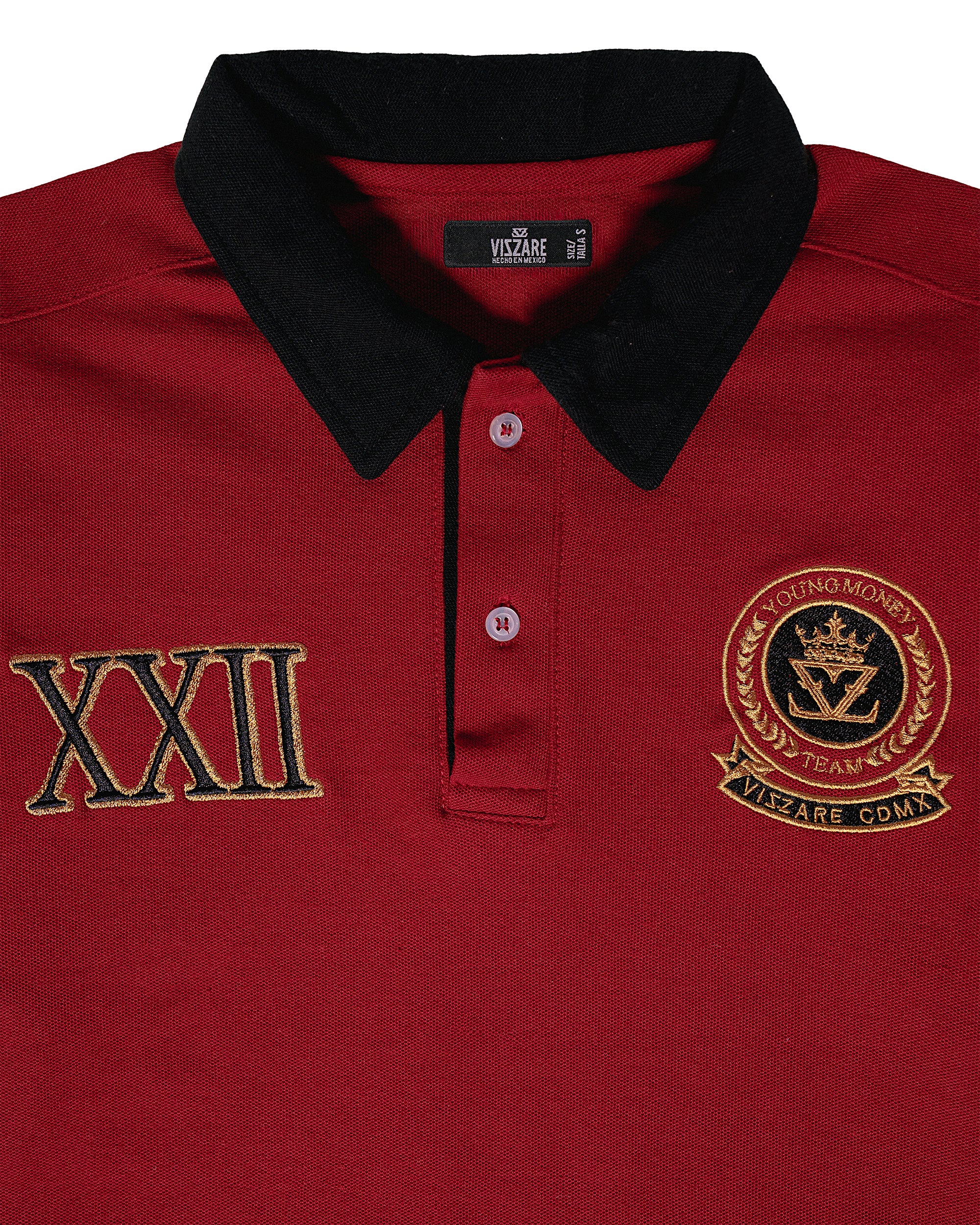 Polo Manga Larga Roja