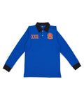 Polo Manga Larga Azul